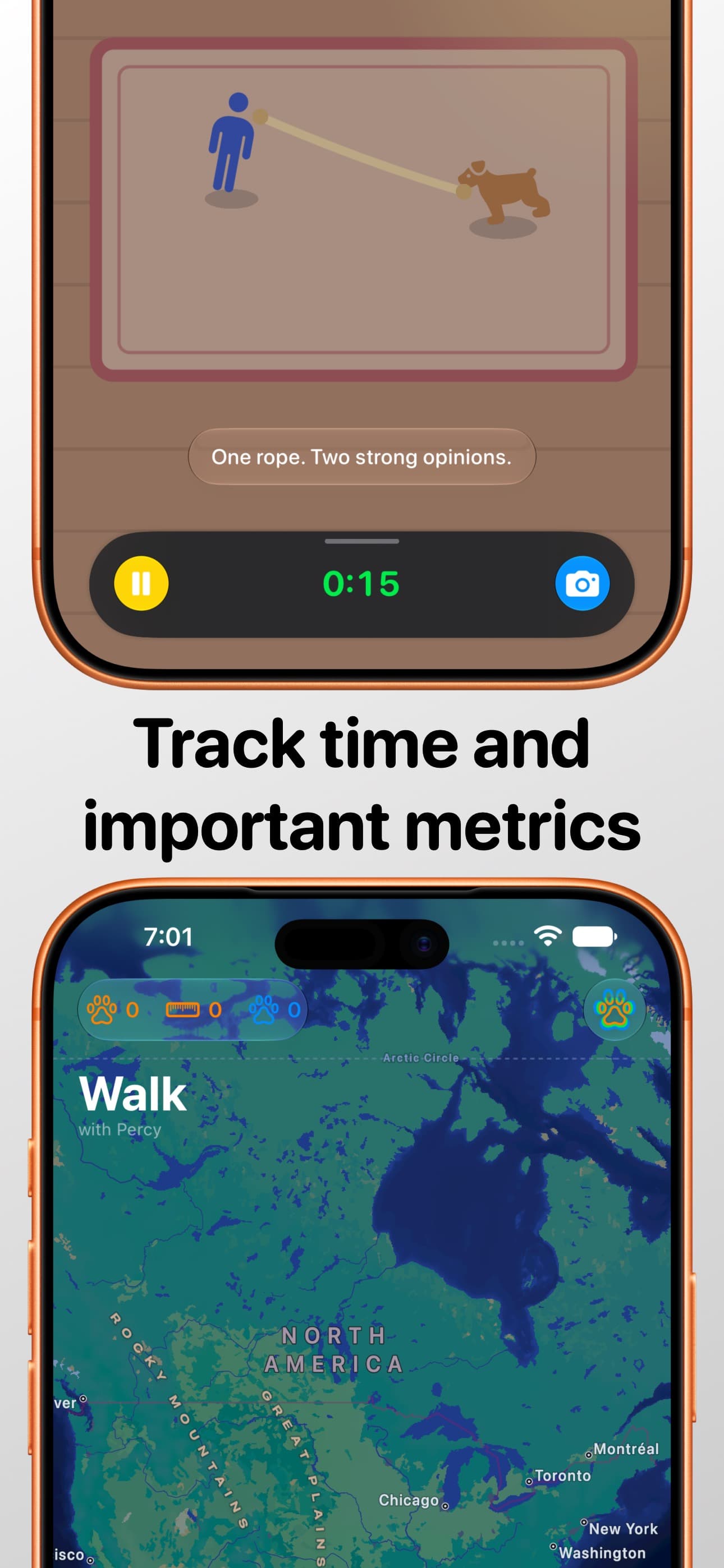 A live session, and a mapped walk